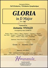Gloria RV 589 in D Major Orchestra sheet music cover